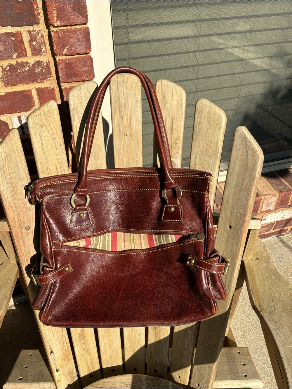 Floto Italian leather shoulder tote handbag purse Made in Italy